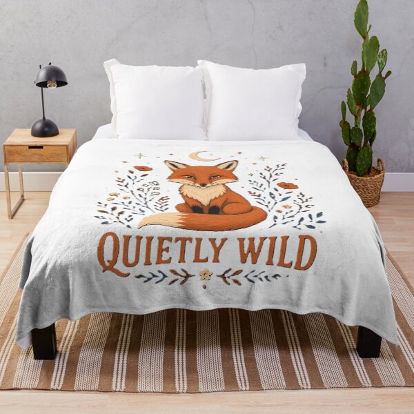 Item preview, Quietly Wild Fox Nature Moon Botanical Animal Design designed and sold by dreamz-world.