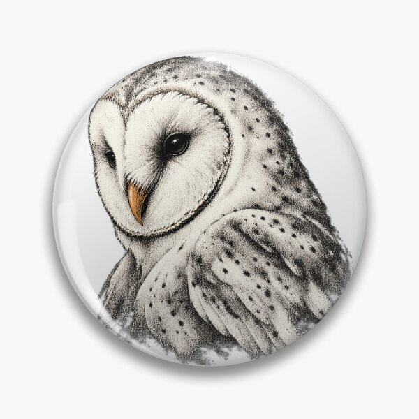 Item preview, Night Owl Detailed Barn Owl Portrait designed and sold by sasaPRO.