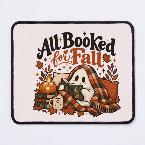 Item preview, All Booked for Fall – Cozy Ghost Reading Bookish Autumn designed and sold by Sanika arts .