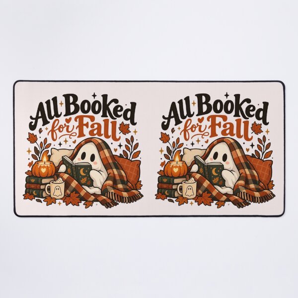 Item preview, All Booked for Fall – Cozy Ghost Reading Bookish Autumn designed and sold by Sanika arts .