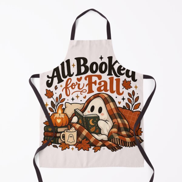Item preview, All Booked for Fall – Cozy Ghost Reading Bookish Autumn designed and sold by Sanika arts .