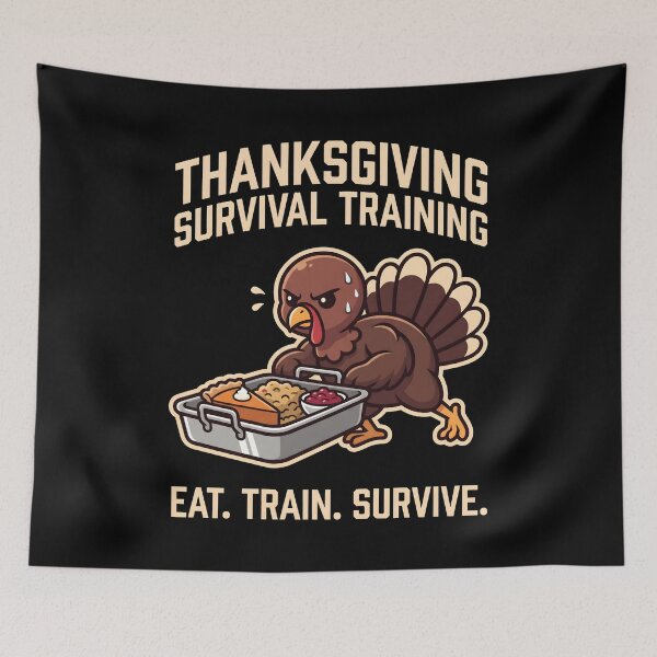 Item preview, Thanksgiving Survival Training Turkey Workout Sled Push designed and sold by SplashTastic.