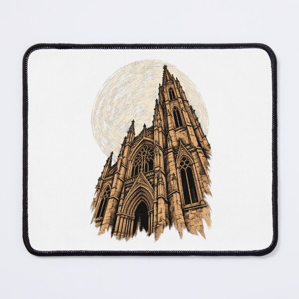 Item preview, Cathedral Echo Gothic Architecture Moon Art designed and sold by sasaPRO.