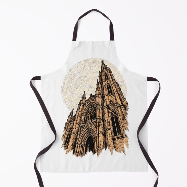 Item preview, Cathedral Echo Gothic Architecture Moon Art designed and sold by sasaPRO.