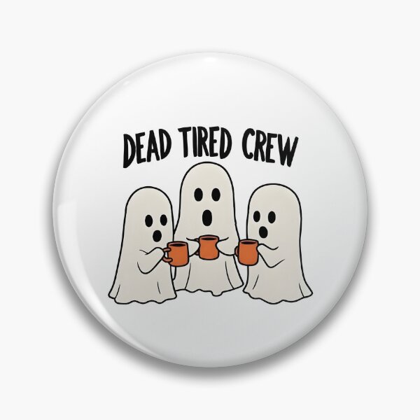 Item preview, Dead Tired Crew Funny Ghosts Coffee - Halloween Humor Gift designed and sold by LuloCreative.