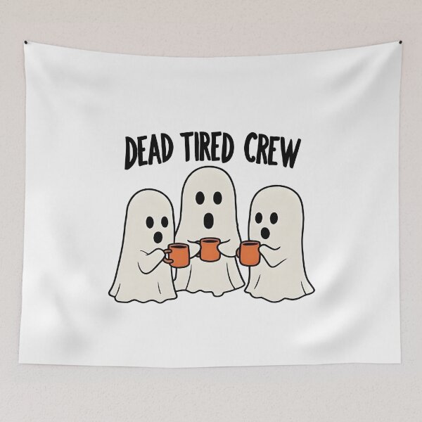 Item preview, Dead Tired Crew Funny Ghosts Coffee - Halloween Humor Gift designed and sold by LuloCreative.