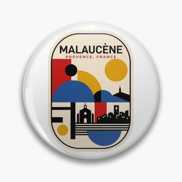 Item preview, Retro Malaucène Bauhaus Geometric Skyline designed and sold by k3rstman1.