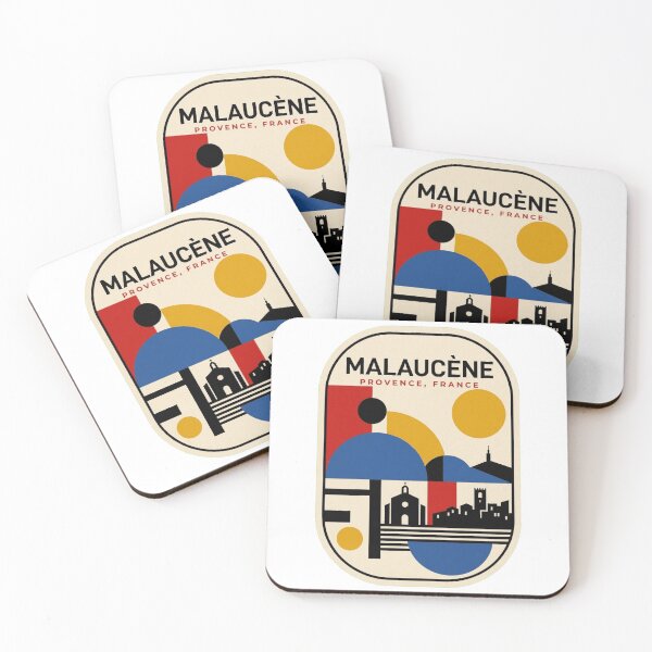 Item preview, Retro Malaucène Bauhaus Geometric Skyline designed and sold by k3rstman1.