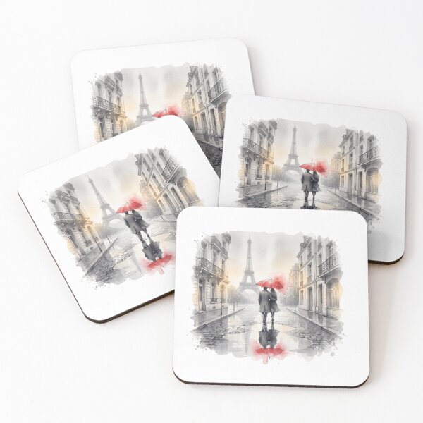 Item preview, Parisian Romance – Rainy Eiffel Tower Stroll designed and sold by made by Golightly x.