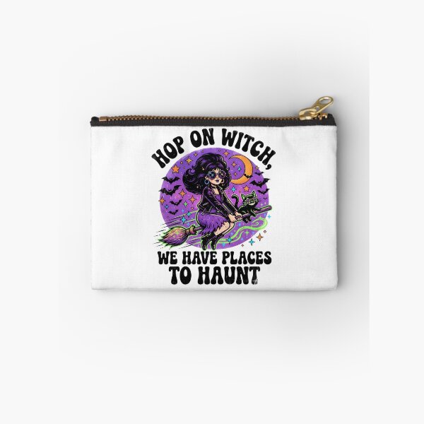 Item preview, Hop On Witch Retro Biker Flying Halloween Graphic designed and sold by ArtLabCreations.