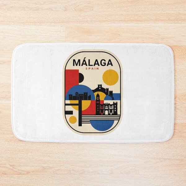 Item preview, Retro Málaga Bauhaus Geometric Skyline designed and sold by k3rstman1.