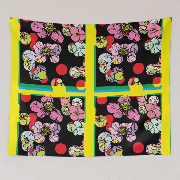 Item preview, Retro Vibes Floral Pop Art designed and sold by cremedecolor.
