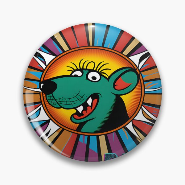 Item preview, Funny Cartoon Rat Illustration with Playful Expression designed and sold by Shaanto's Graph.