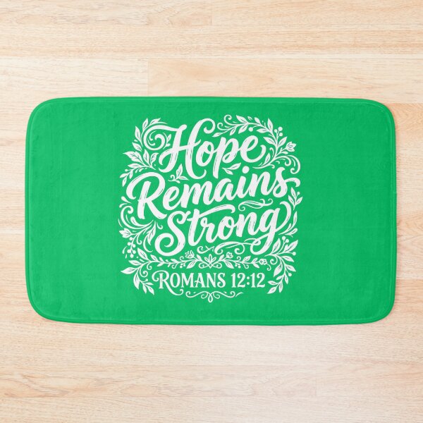 Item preview, Hope Remains Strong Romans 12:12 Bible Verse designed and sold by LilSeashell.