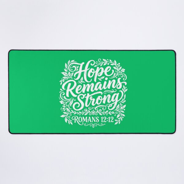 Item preview, Hope Remains Strong Romans 12:12 Bible Verse designed and sold by LilSeashell.