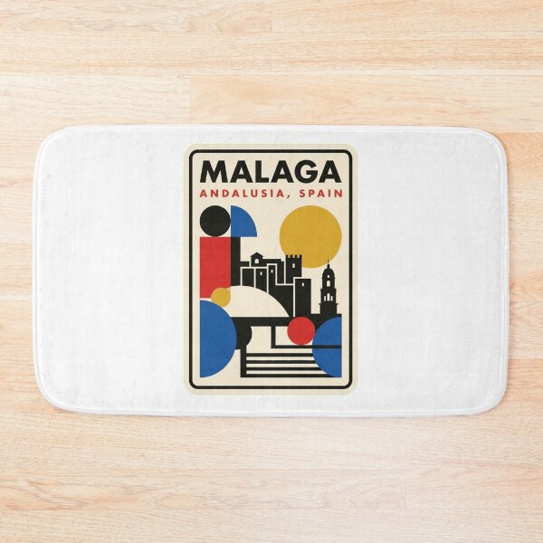 Item preview, Retro Malaga Bauhaus Geometric Skyline designed and sold by k3rstman1.