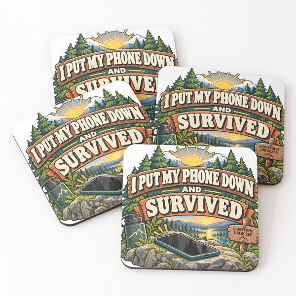 Item preview, I Put My Phone Down and Survived – Digital Detox Humor designed and sold by FindYouByZ.
