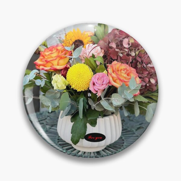 Item preview, Autumn Sunflower and Hydrangea Bouquet in White Ceramic Pot designed and sold by Ingr1d-M3deea.