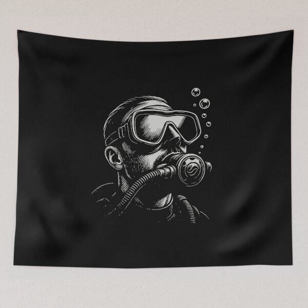 Artikelvorschau, Taucher Tauchen Vintage Scuba Diving Design entworfen und verkauft von Loona97.