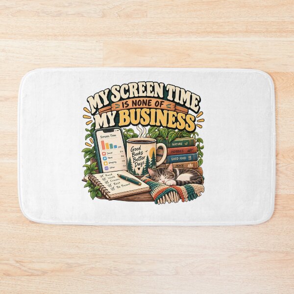 Item preview, My Screen Time Is None of My Business – Analog Life Humor designed and sold by FindYouByZ.