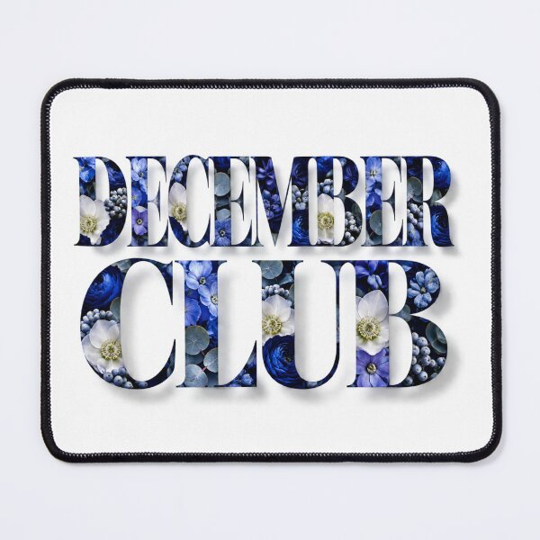 Item preview, December Club Winter Floral December Club Typography designed and sold by Fun In The Sun .