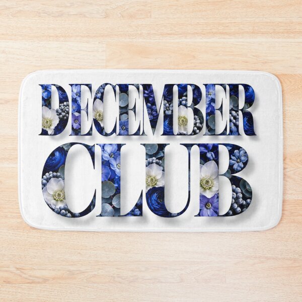 Item preview, December Club Winter Floral December Club Typography designed and sold by Fun In The Sun .