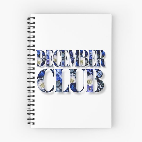 Item preview, December Club Winter Floral December Club Typography designed and sold by Fun In The Sun .