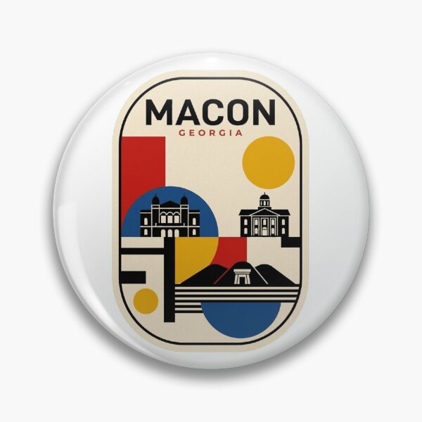 Item preview, Retro Macon Bauhaus Geometric Skyline designed and sold by k3rstman1.