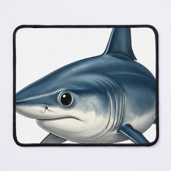 Item preview, Vintage Naturalist Shortfin Mako Portrait — Antique Shark Art designed and sold by Catch333.