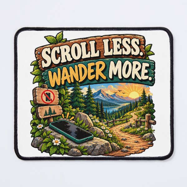 Item preview, Scroll Less Wander More – Offline Outdoor Adventure designed and sold by FindYouByZ.
