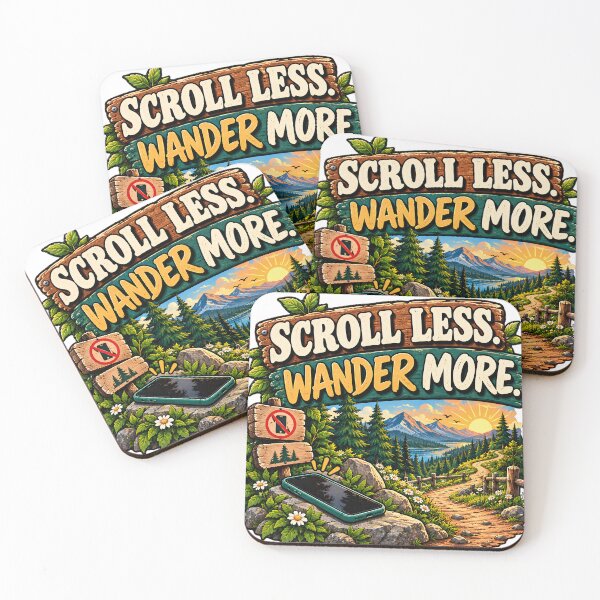 Item preview, Scroll Less Wander More – Offline Outdoor Adventure designed and sold by FindYouByZ.