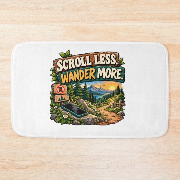 Item preview, Scroll Less Wander More – Offline Outdoor Adventure designed and sold by FindYouByZ.