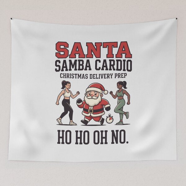 Item preview, Santa Samba Cardio Christmas Delivery Prep designed and sold by SplashTastic.