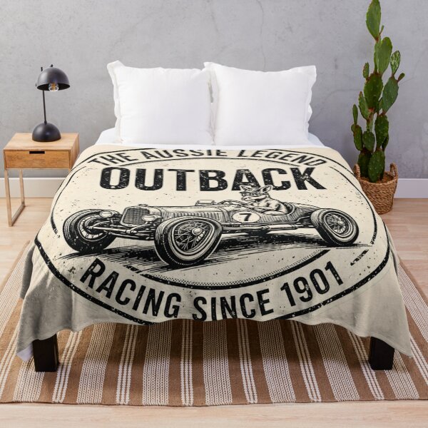 Item preview, Aussie Legend Outback Kangaroo Vintage Racer designed and sold by Yellowriversss.