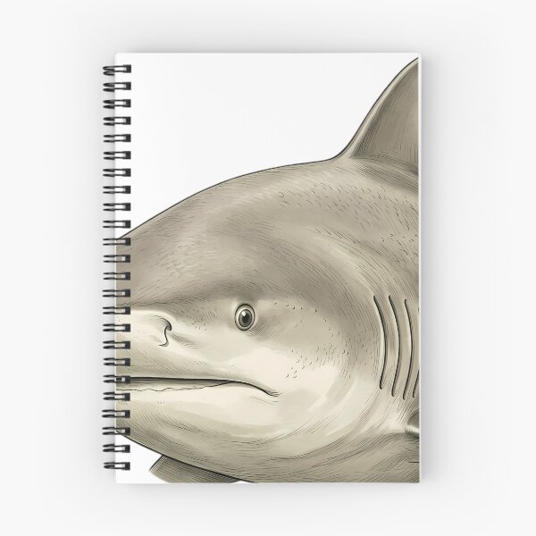 Item preview, Vintage Naturalist Bull Shark Portrait — Antique Shark Art designed and sold by Catch333.