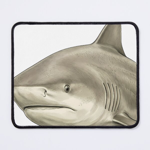 Item preview, Vintage Naturalist Bull Shark Portrait — Antique Shark Art designed and sold by Catch333.