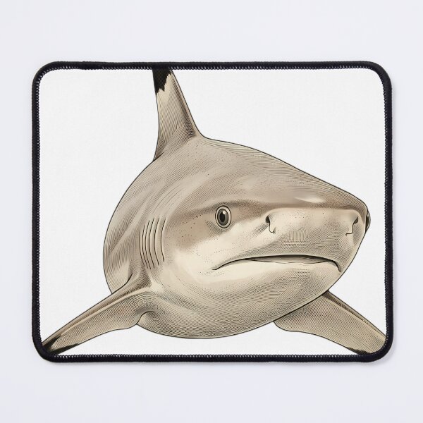 Item preview, Vintage Naturalist Blacktip Reef Shark Portrait — Antique Shark Art designed and sold by Catch333.