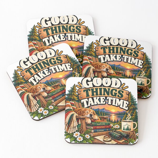 Item preview, Good Things Take Time – Slow Living Analog Weekend designed and sold by FindYouByZ.