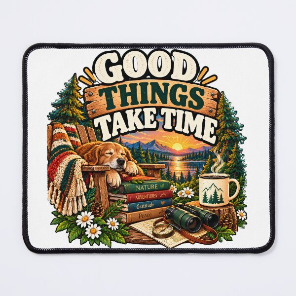 Item preview, Good Things Take Time – Slow Living Analog Weekend designed and sold by FindYouByZ.
