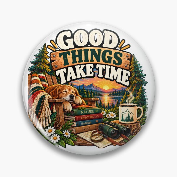 Item preview, Good Things Take Time – Slow Living Analog Weekend designed and sold by FindYouByZ.