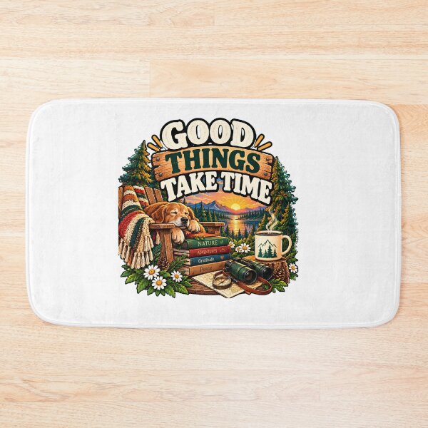 Item preview, Good Things Take Time – Slow Living Analog Weekend designed and sold by FindYouByZ.