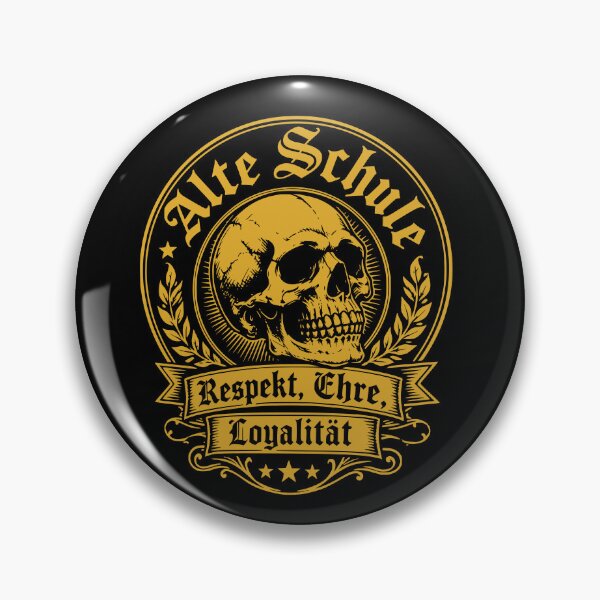 Item preview, Old school respect honor loyalty skull designed and sold by Loona97.