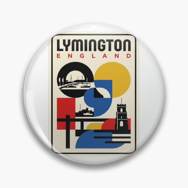 Item preview, Retro Lymington Bauhaus Geometric Skyline designed and sold by k3rstman1.