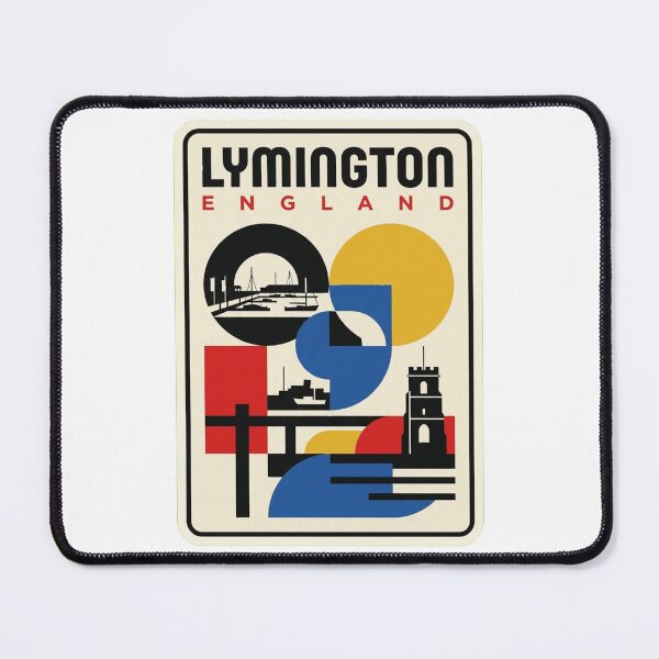 Item preview, Retro Lymington Bauhaus Geometric Skyline designed and sold by k3rstman1.