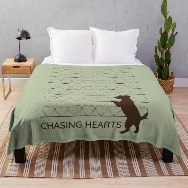 Item preview, Cute Dog Chasing Hearts Minimalist Pet Lover Design designed and sold by ANJ Creative Designs.