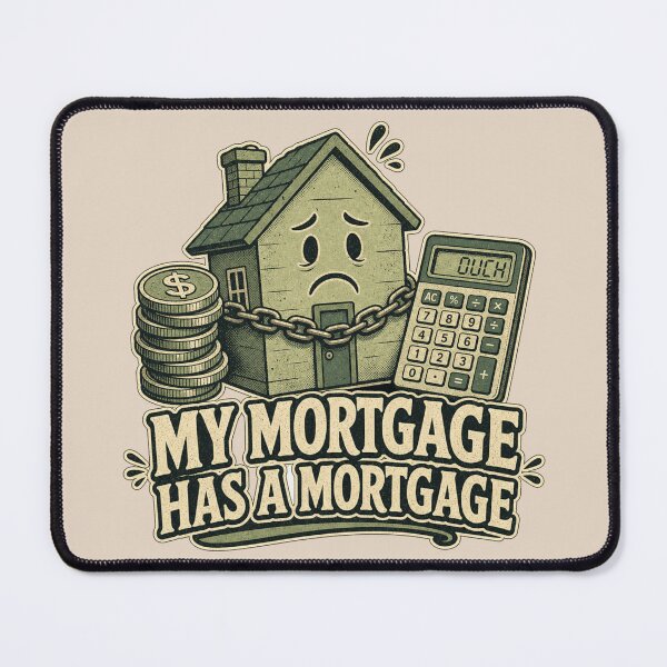 Item preview, My Mortgage Has A Mortgage Shirt, Funny Homeowner T-Shirt, Mortgage Humor Tee, Funny New Home Gift Shirt, Vintage House Finance Graphic designed and sold by TshirtsLabs.