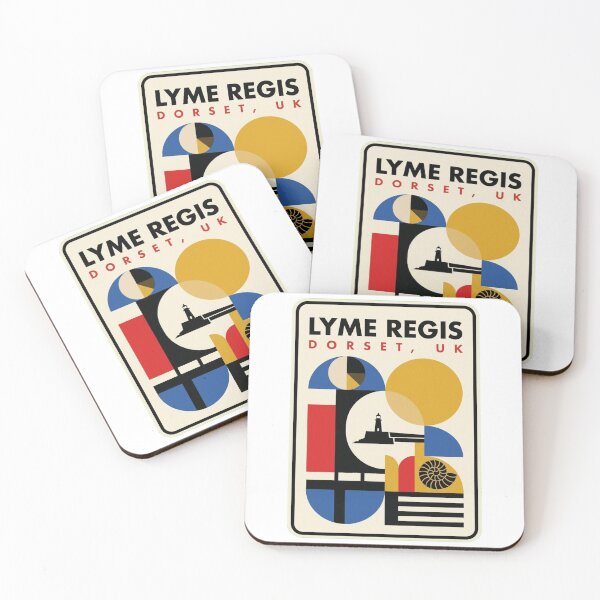 Item preview, Retro Lyme Regis Bauhaus Geometric Skyline designed and sold by k3rstman1.