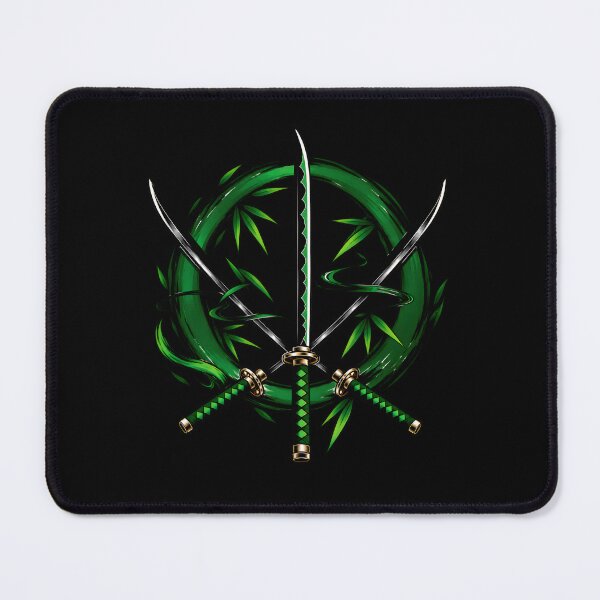 Item preview, Three Sword Style Samurai Bamboo Emblem designed and sold by QubekShop.