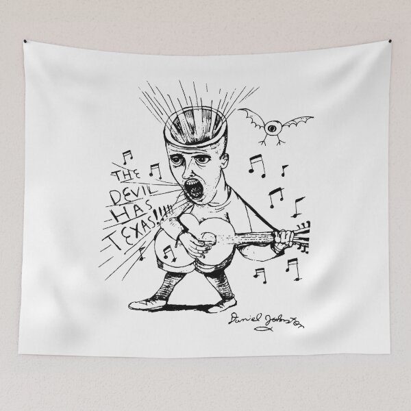 Item preview, 2000s Daniel Johnston Devil Guitar Outsider Art designed and sold by BenjaminPOVA.