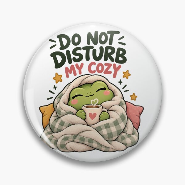 Item preview, Not Disturb My Cozy – Cute Frog Coffee Lover designed and sold by Sania Wazir Studio.